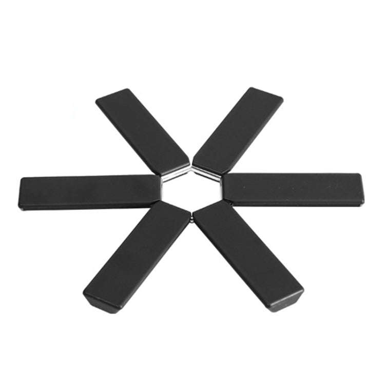 Thickened Folding Anti-scald Heat Insulation Mat Table Placemat Pot Mat(Black)