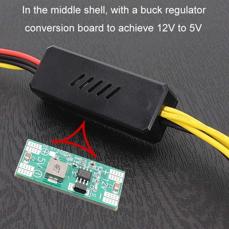 Adapter DC 5.5 x 2.5mm To Hard Disk Power Supply Cable, Model: DC To 4Pin One To Two