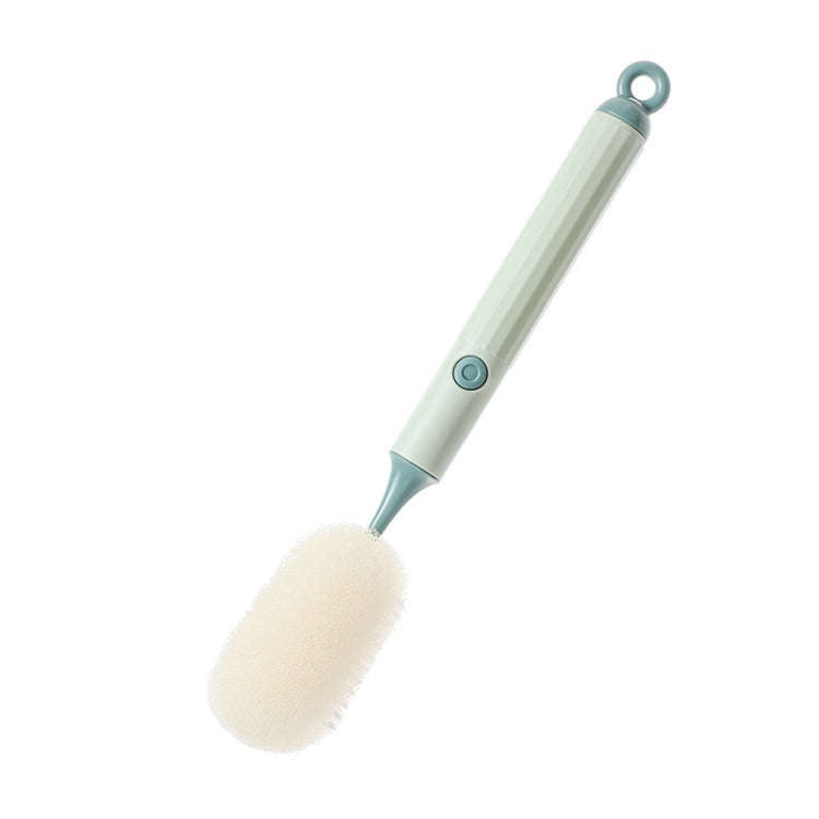 Removable Double Cleaning Cup Brush Sponge Long Handle Wine Glass Thermos Bottle Brush(Green)