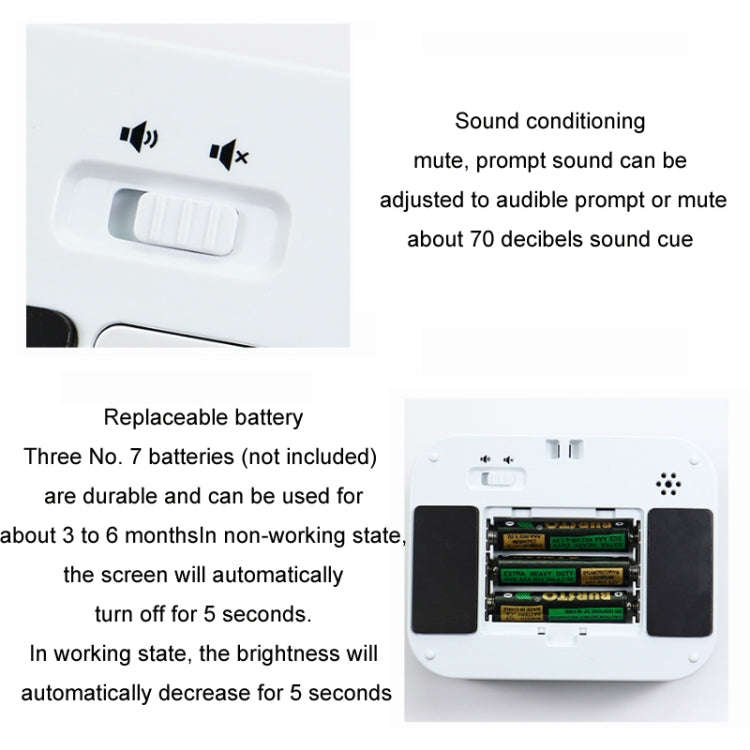 YS LED Rotating Timer IlSent Kitchen Time Manager(White)