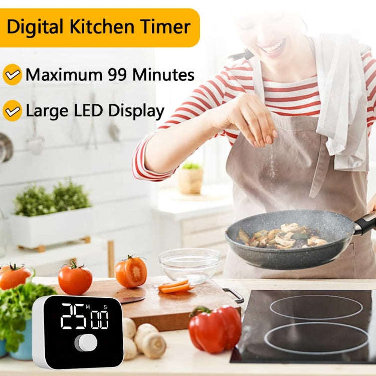 YS LED Rotating Timer IlSent Kitchen Time Manager(White)