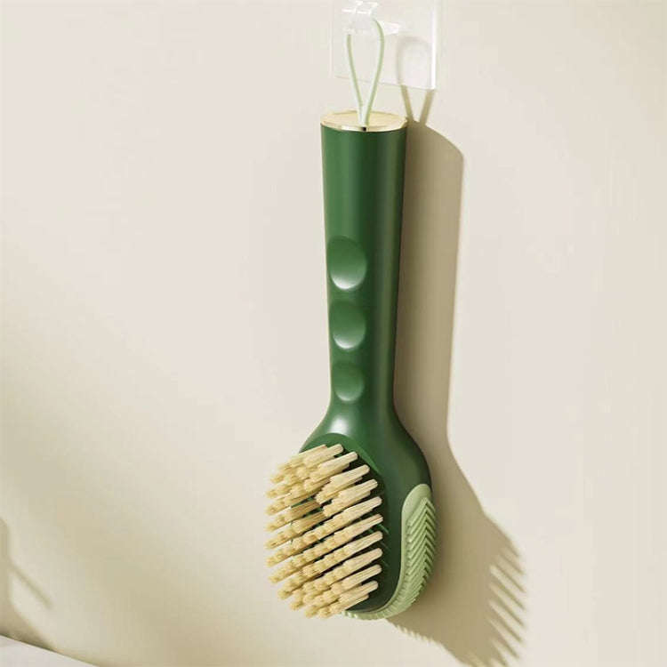 Multifunctional Liquid-filled Shoe Brush Household Cleaning Soft-bristled Laundry Brush(Green)