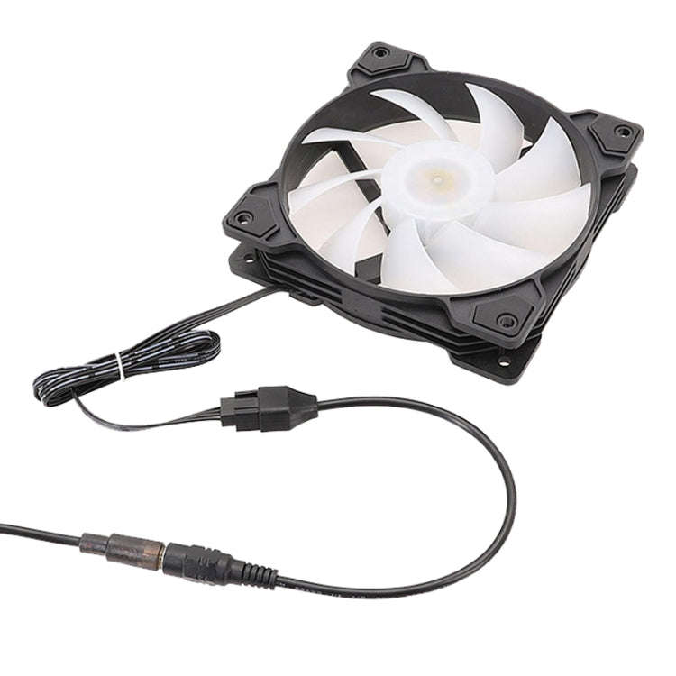 20cm DC5521 Power Adapter To 12V Computer Case 4Pin Fan Cable