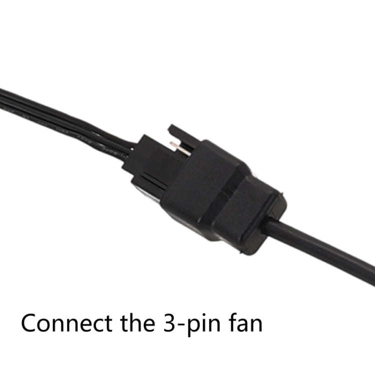 20cm DC5521 Power Adapter To 12V Computer Case 4Pin Fan Cable