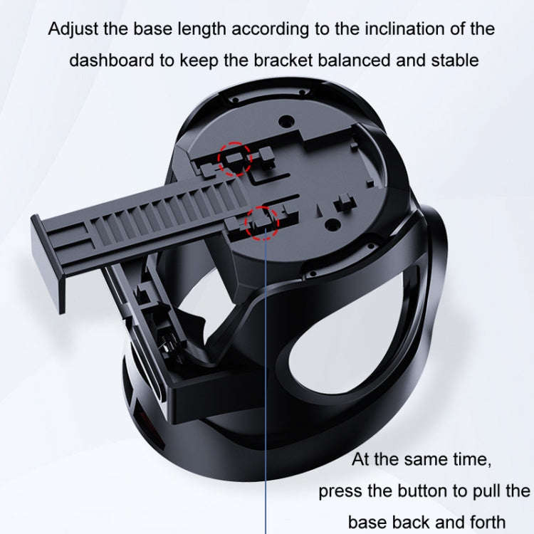 Car Cup Holder Air Conditioner Outlet Multifunctional Storage Rack, Color: Black Silver Ordinary
