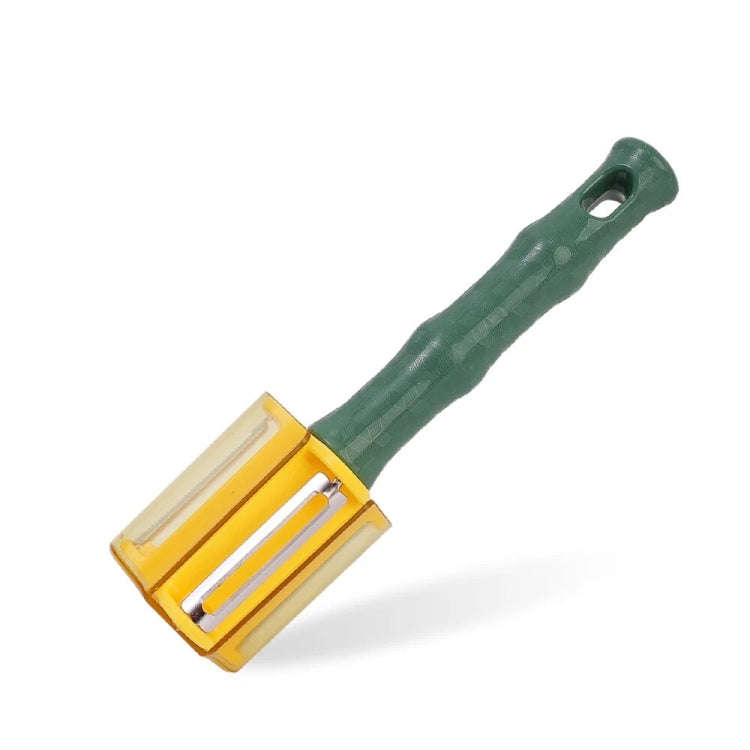 3-in-1 Household Kitchen Vegetable and Fruit Stainless Steel Peeling Knife(Green)