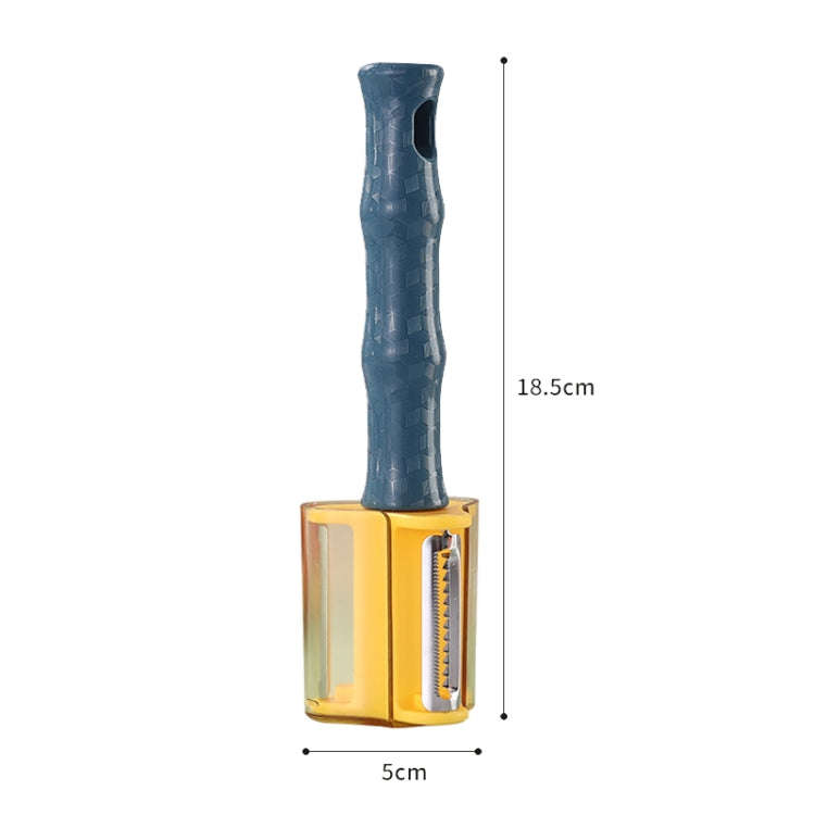 3-in-1 Household Kitchen Vegetable and Fruit Stainless Steel Peeling Knife(Orange)