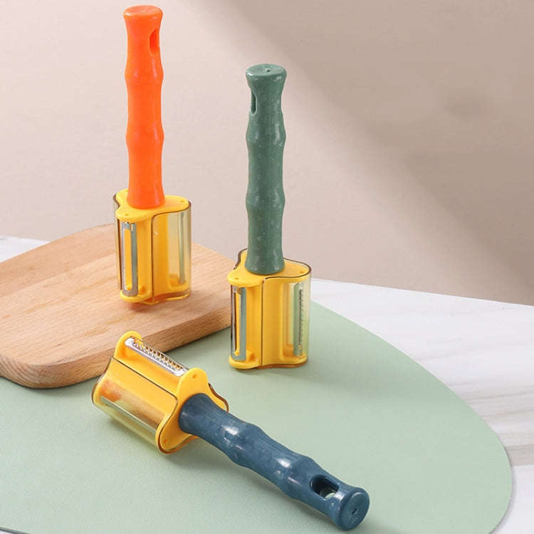 3-in-1 Household Kitchen Vegetable and Fruit Stainless Steel Peeling Knife(Orange)