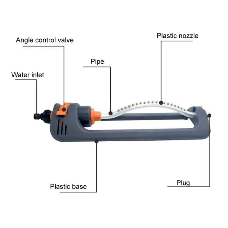 Automatic Swing Sprinkler Garden Lawn Watering Nozzle Garden Sprinkler Nozzle(19 Holes)