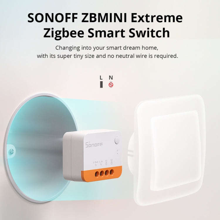 SONOFF ZBMINI L2 Single Fire Dual Control Intelligent On/Off Switch Module Cell Phone Remote Voic...