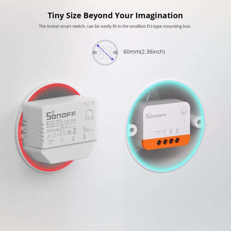 SONOFF ZBMINI L2 Single Fire Dual Control Intelligent On/Off Switch Module Cell Phone Remote Voic...