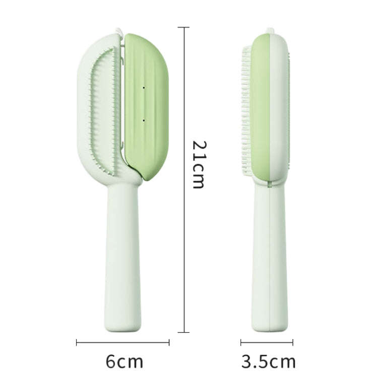 Pet Massage Combs With Water Tank Cleaning Comb Hair Care And Grooming Brush(Blue)