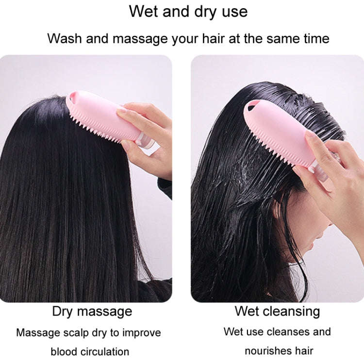 100ml 2 In1 Travel Dispenser Bottle Silicone Portable Massage Brush Shampoo Lotion Divider Bottle...