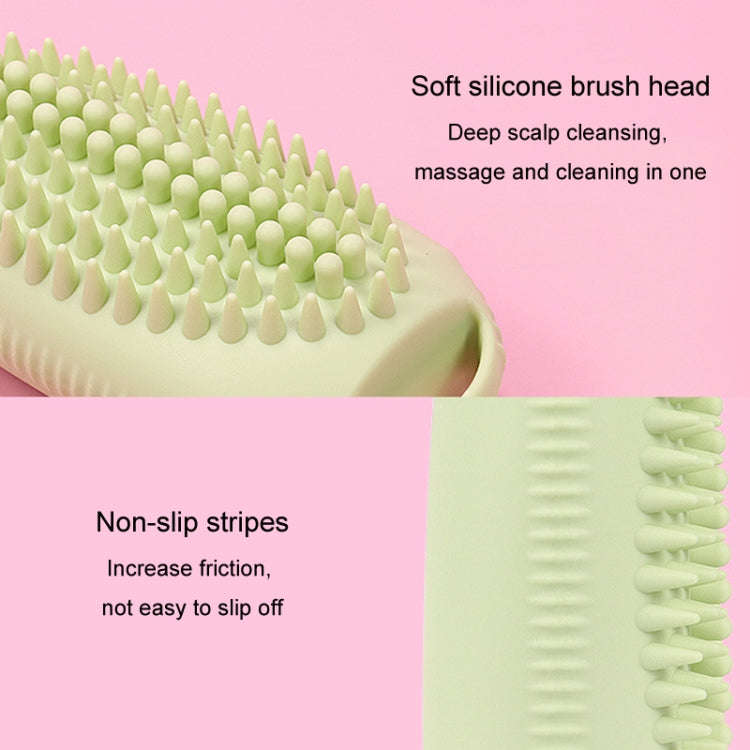 100ml 2 In1 Travel Dispenser Bottle Silicone Portable Massage Brush Shampoo Lotion Divider Bottle...