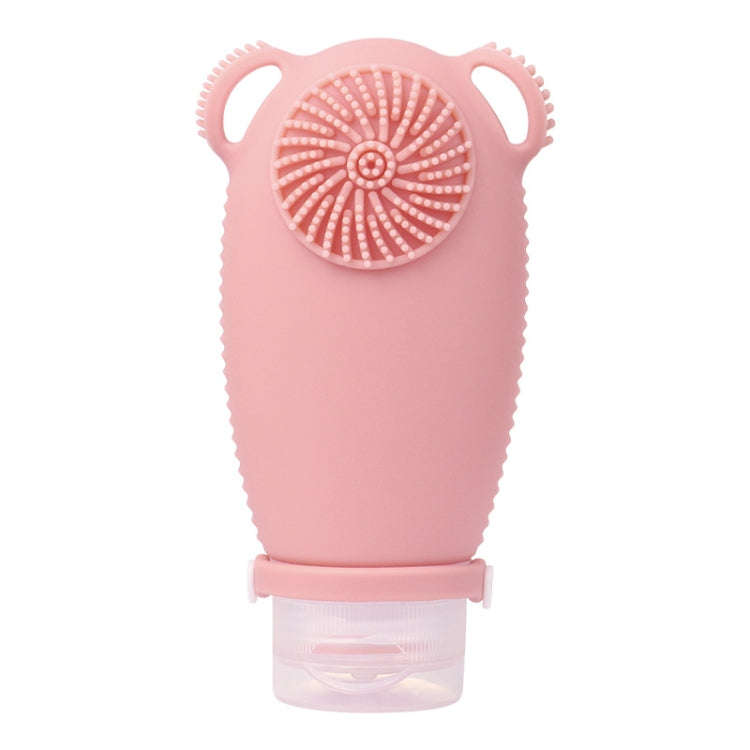 100ml Travel Cleaning Lotion Dispenser Bottle With Washing Brush Cosmetic Shampoo Storage Bottle(...
