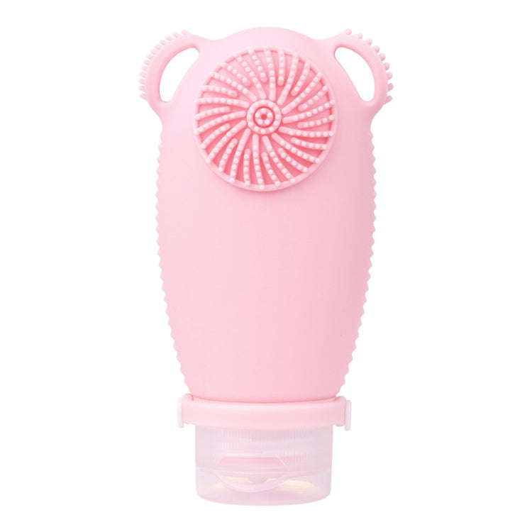 100ml Travel Cleaning Lotion Dispenser Bottle With Washing Brush Cosmetic Shampoo Storage Bottle(...