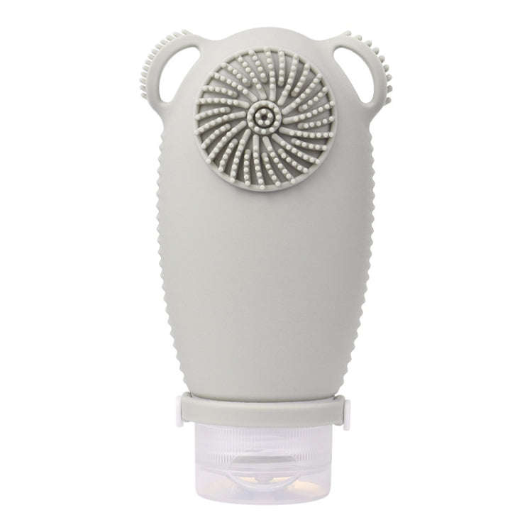 100ml Travel Cleaning Lotion Dispenser Bottle With Washing Brush Cosmetic Shampoo Storage Bottle(...