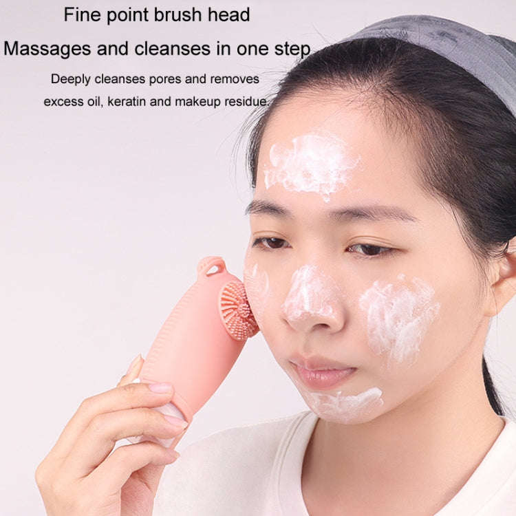 100ml Travel Cleaning Lotion Dispenser Bottle With Washing Brush Cosmetic Shampoo Storage Bottle(...