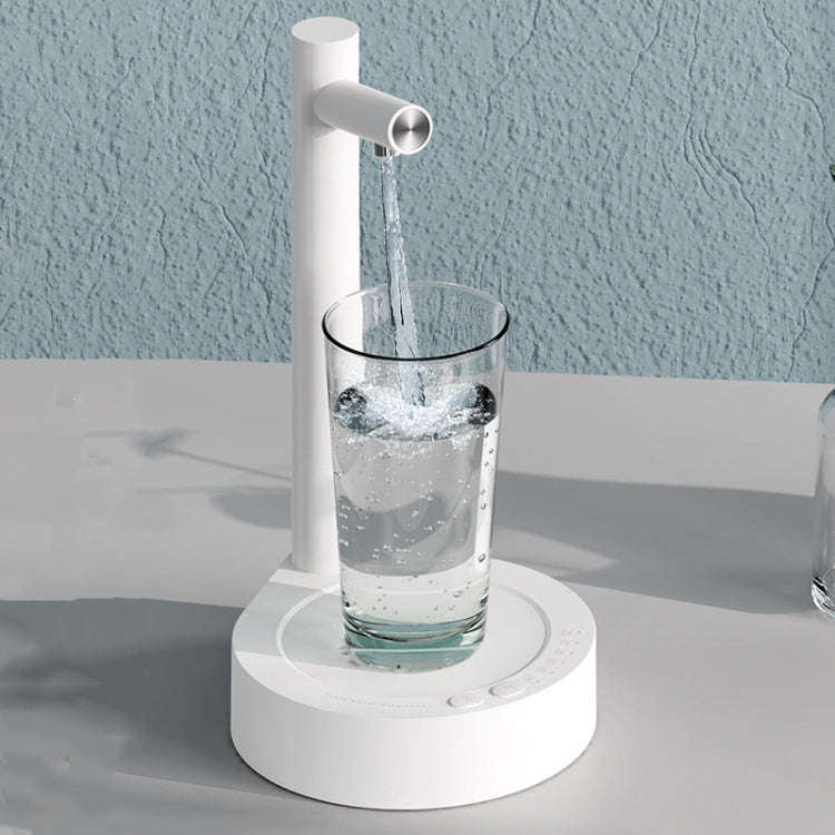Intelligent Drinking Water Pump Desktop Water Bottle Dispenser 7 Levels Of Dispensing(White)