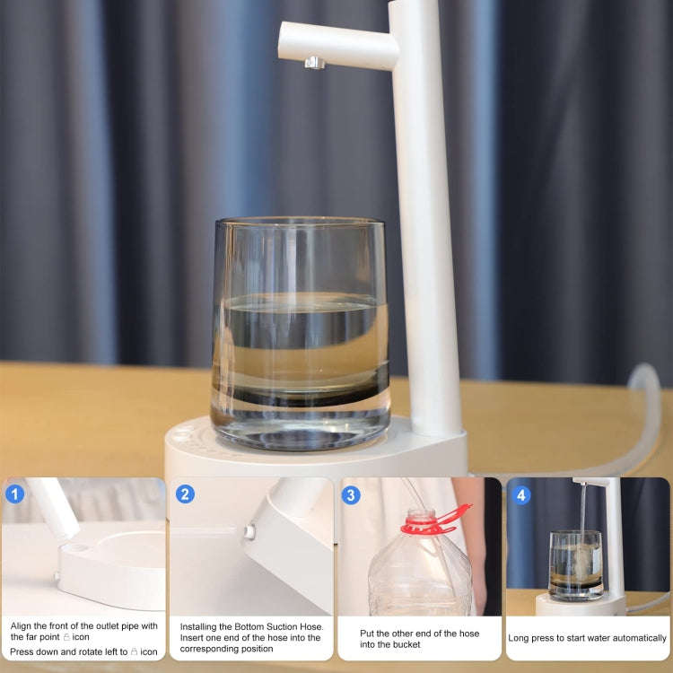 Intelligent Drinking Water Pump Desktop Water Bottle Dispenser 7 Levels Of Dispensing(black)