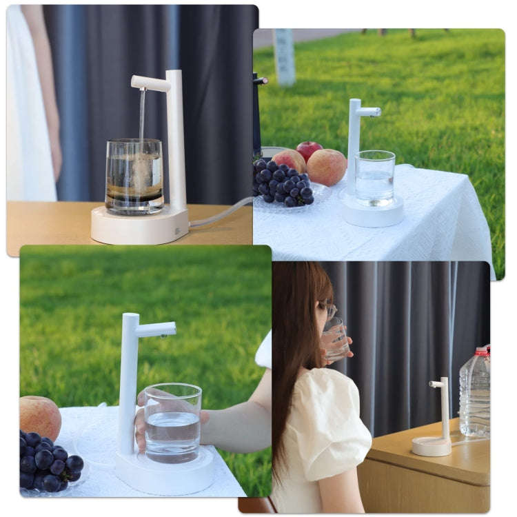 Intelligent Drinking Water Pump Desktop Water Bottle Dispenser 7 Levels Of Dispensing(White)