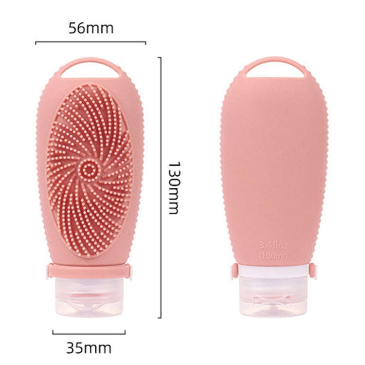100ml Shower Bath Brush Dispenser Bottle Travel Portable Shampoo Cosmetic Lotion Dispenser Bottle...