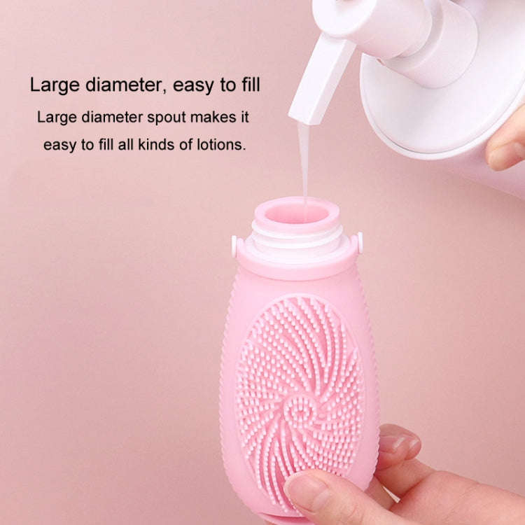 100ml Shower Bath Brush Dispenser Bottle Travel Portable Shampoo Cosmetic Lotion Dispenser Bottle...