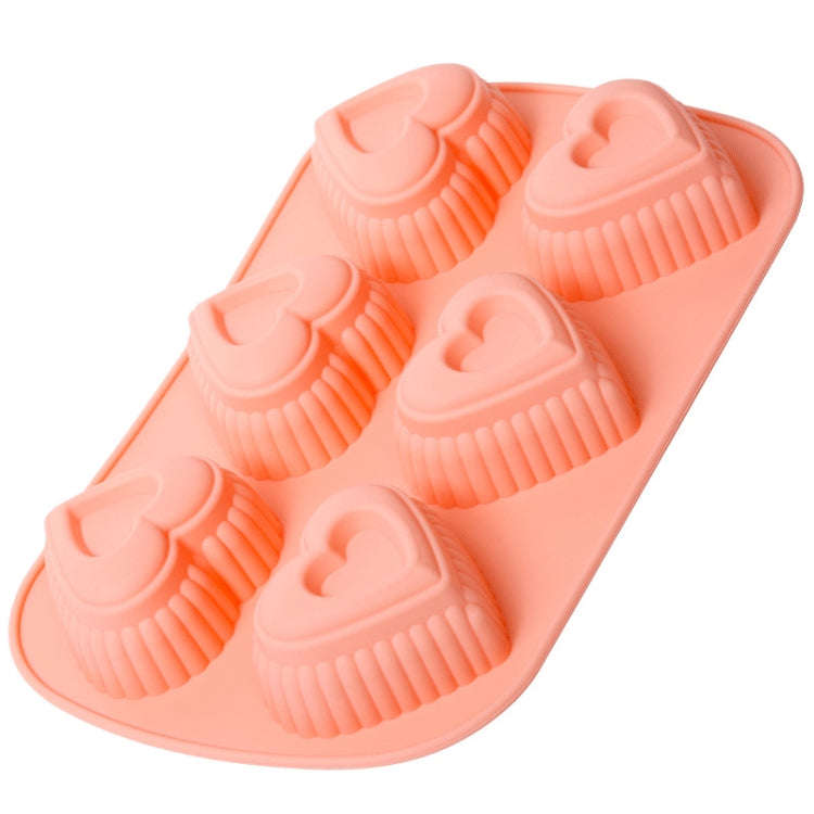 Cheese Jelly Cake Mold Household Silicone Mousse Baking Tray(Love)