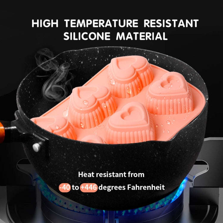 Cheese Jelly Cake Mold Household Silicone Mousse Baking Tray(Love)