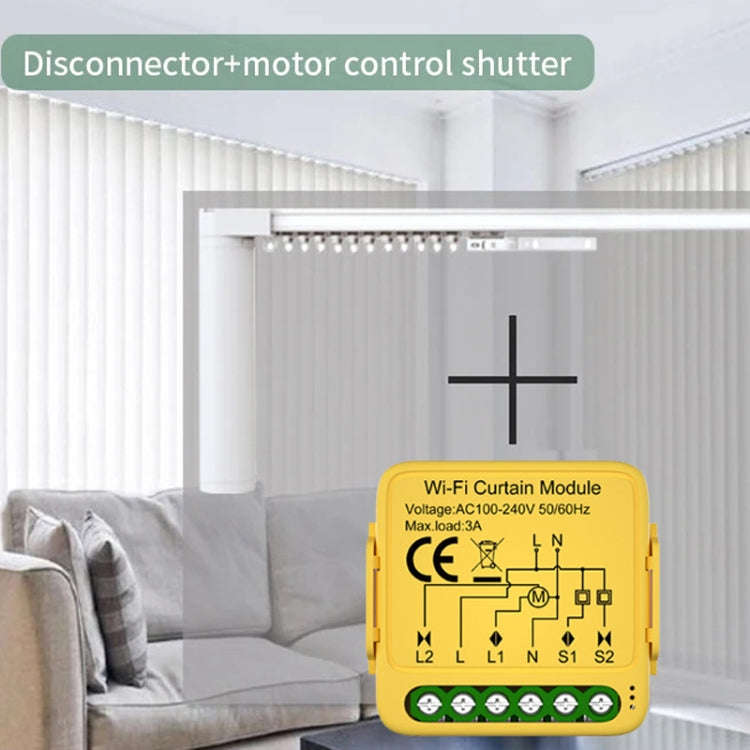 WiFi+RF Graffiti Curtain Switch On / Off Module