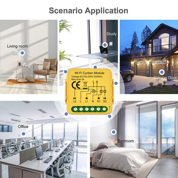 WiFi Graffiti Curtain Switch On / Off Module
