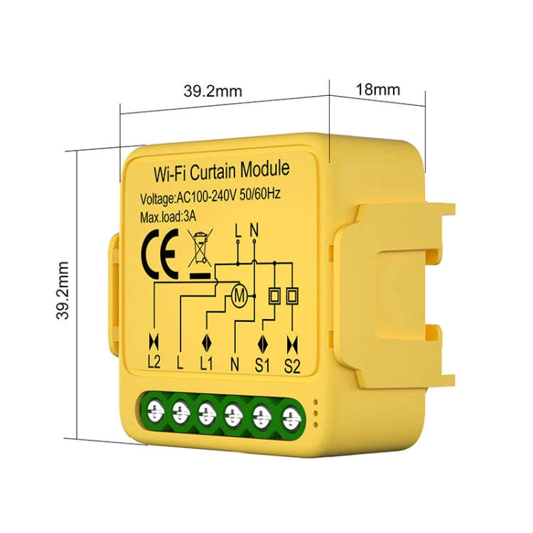 WiFi+RF Graffiti Curtain Switch On / Off Module