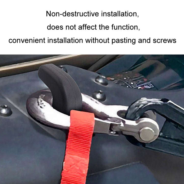 For 07-23 Jeep Wrangler JK/JL/JT Front Bumper Trailer Hook Cover(Red)