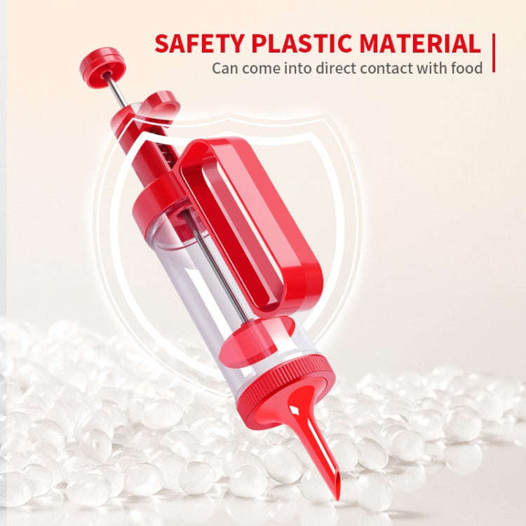 Cookie Biscuit Mold Decorator Set Baking Decoration Nozzle Tools(Red)