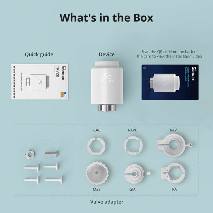 SONOFF TRVZB Zigbee Temperature Control Valve Intelligent Heating Anti-freezing APP Remote Control