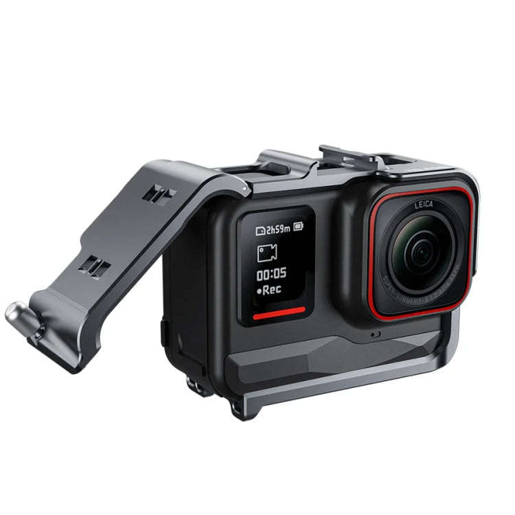 For Insta 360 Ace / Ace Pro TELESIN S6-FMS-02 Vertical Shot Quick Release Metal Rabbit Cage Body ...