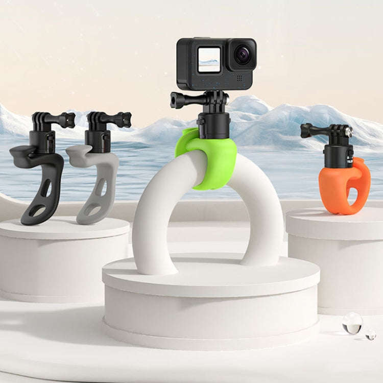 TELESIN TLQ-005 Elastic Quick Release Stand Multi-functional Fixed Silicone Strap Accessories(Green)