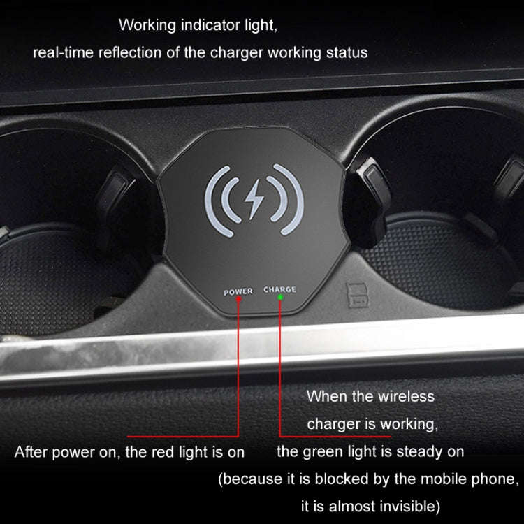 For Audi A6L 15W Car Cigarette Lighter Magnetic Wireless Charger, For Left And Right Driving