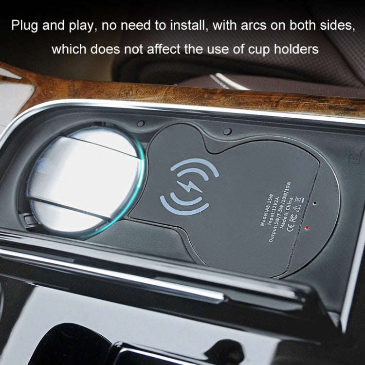 For Audi A8 Car Cigarette Lighter Mobile Phone Wireless Charger, For Left And Right Driving(For 2...