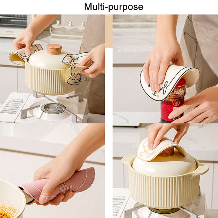 Anti-scald Table Heat Insulation Mat Coaster Simple Lines Greaseproof Non-slip Dinner Plate Pad(C...