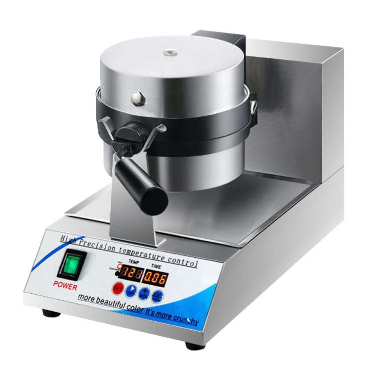 1200W  Commercial Waffle Maker Stainless Steel Rotatable Waffle Machine EU Plug