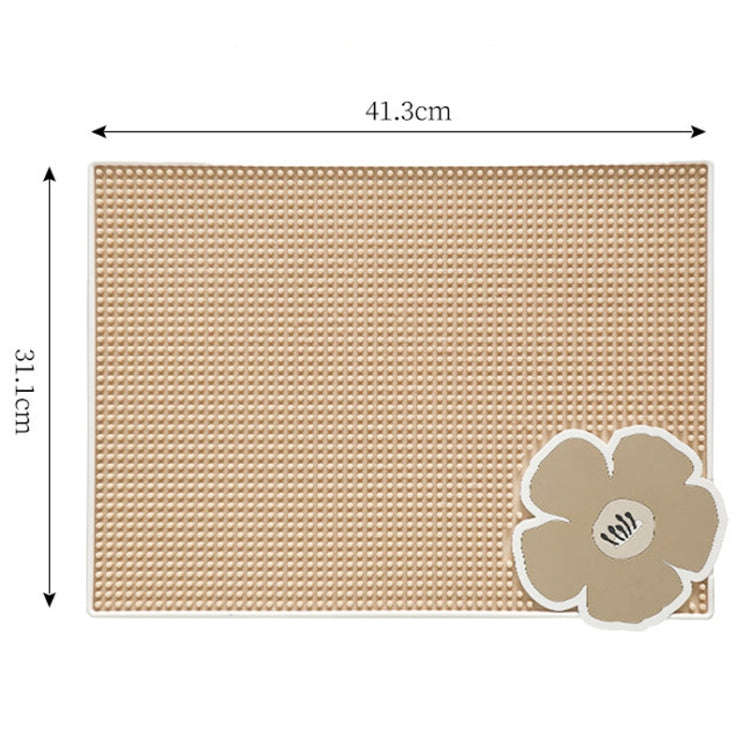 PVC Heat Insulation Table Mat Bar Coaster Kitchen Restaurant Thickened Non-Slip Drainage Mat, Siz...