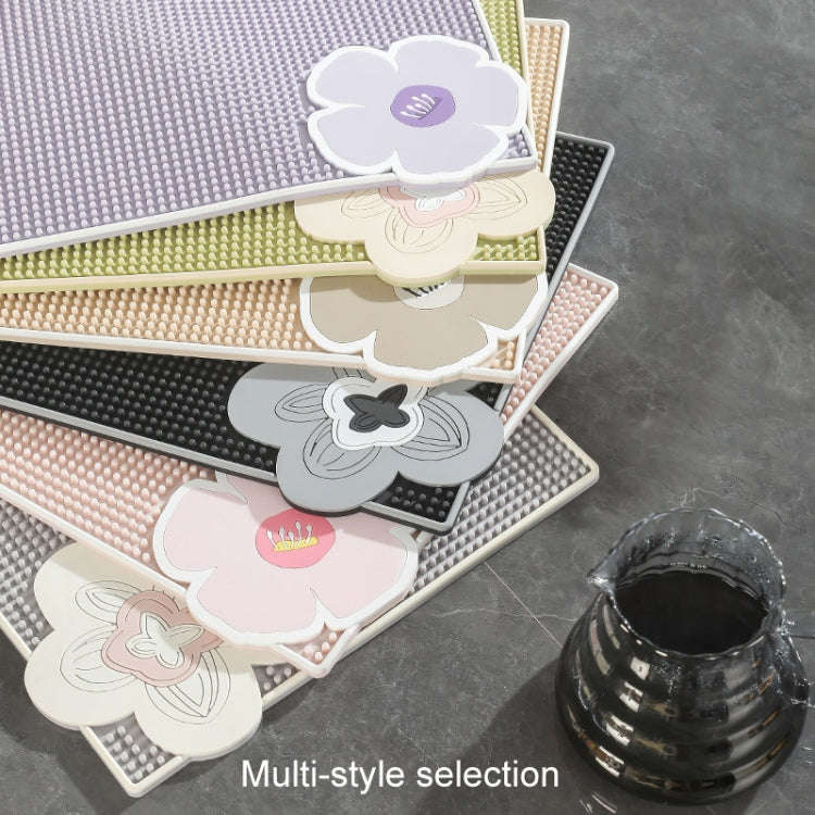 PVC Heat Insulation Table Mat Bar Coaster Kitchen Restaurant Thickened Non-Slip Drainage Mat, Siz...