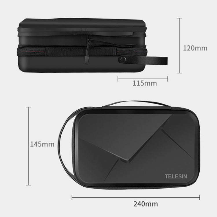TELESIN GP-PRC-278-02 Upgraded Expanded Version Camera Portable Handheld Storage Bag Sports Camer...