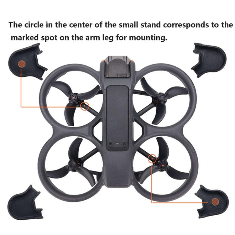 For DJI Avata 2 CQT Tripod Protection Heightening Stand Anti-wear and Non-disassembly Protective ...