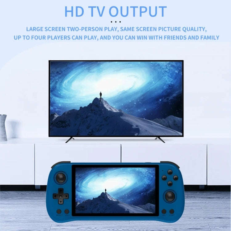 POWKIDDY X55 Game Console 5.5 Inch 1280 X 720 IPS Screen RK3566 Linux System Open-Source Retro Vi...
