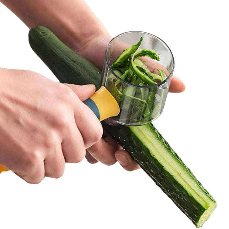 Household Multifunctional Peeler Potato Fruit Peeling Knife With Storage Cup(Green)