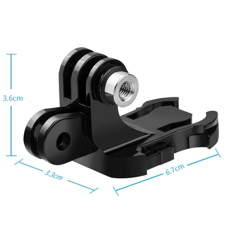 TELESIN GP-MTB-T02-BK Sports Camera Double Head J-Buckle Backpack Quick Release Conversion Accessory