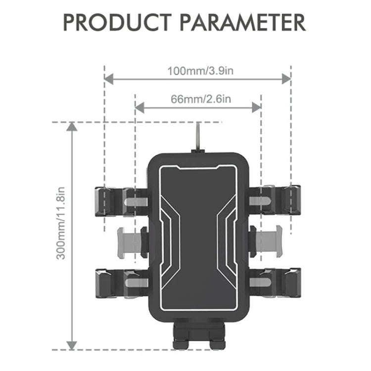 Motorcycle Bicycle Outdoor Cycling Navigation Phone Holder, Style: Rearview Mirror Bracket