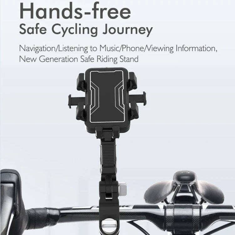 Motorcycle Bicycle Outdoor Cycling Navigation Phone Holder, Style: Rearview Mirror Bracket